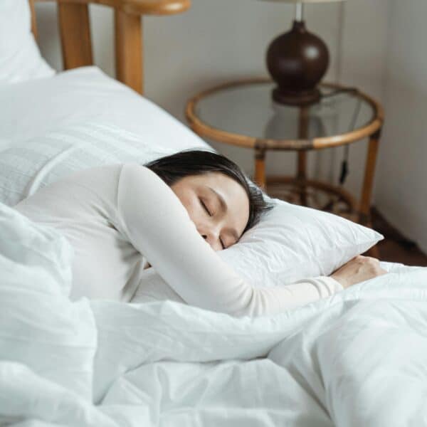 Femme qui dort paisiblement