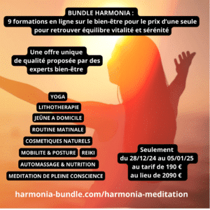 Bundle harmonia : 9 formations en ligne bien-être pour le prix d'une seule